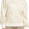Alpine Design Women's Fleece Crewneck Sweatshirt For Women Unbleached Midnight Fern