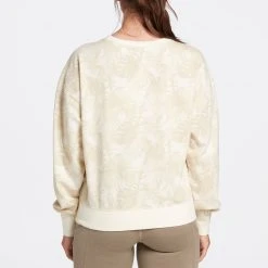 Alpine Design Women's Fleece Crewneck Sweatshirt For Women Unbleached Midnight Fern -Alpin Design Store unnamed file 119