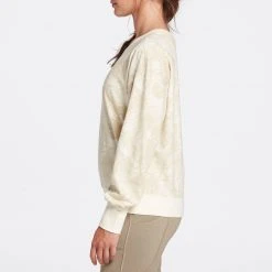 Alpine Design Women's Fleece Crewneck Sweatshirt For Women Unbleached Midnight Fern -Alpin Design Store unnamed file 120