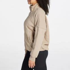 Alpine Design Women's Twill Fleece Insulated Jacket For Women Light Beige -Alpin Design Store unnamed file 142