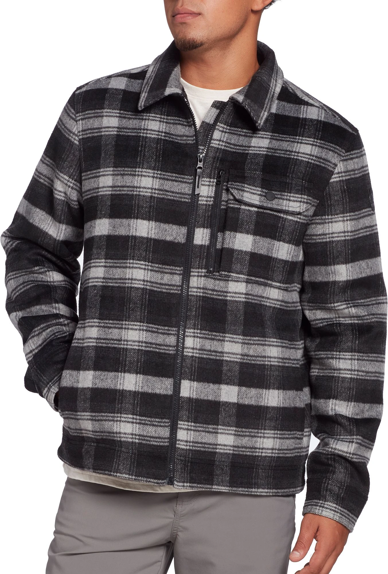 Alpine Design Men's Prospect Lake Shirt Jacket For Men Plaid Ombre Pure Black 3 Alpine Design Men's Prospect Lake Shirt Jacket For Men Plaid Ombre Pure Black