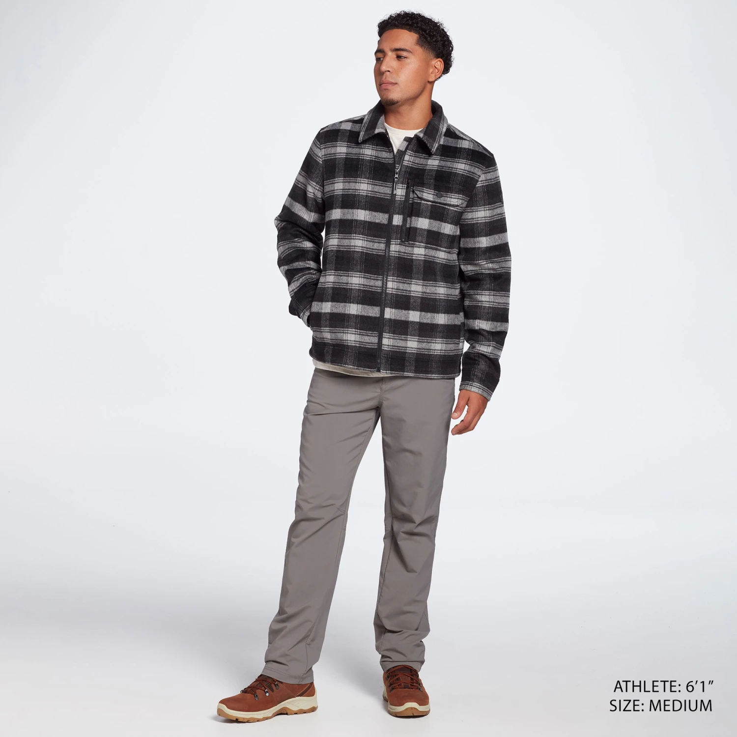 Alpine Design Men's Prospect Lake Shirt Jacket For Men Plaid Ombre Pure Black 4 Alpine Design Men's Prospect Lake Shirt Jacket For Men Plaid Ombre Pure Black - Image 2