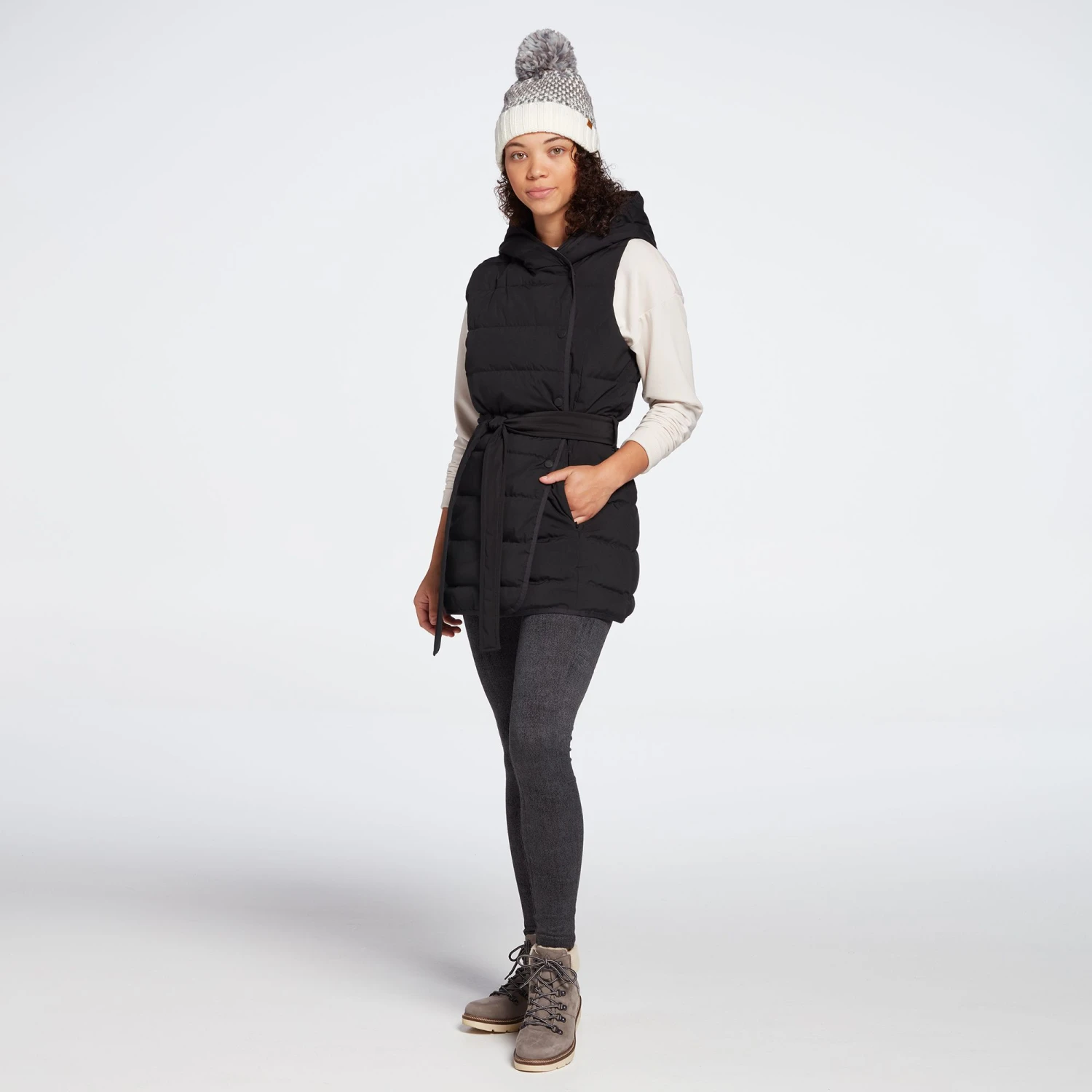 Alpine Design Women's Brea Down Vest For Women Toasted Coconut Heather 3 Alpine Design Women's Brea Down Vest For Women Toasted Coconut Heather - Image 2