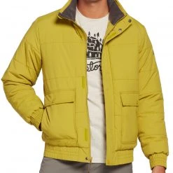 Alpine Design Men's Fresh Puffer Synthetic Insulation Jacket For Men Pure Black