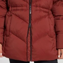 Alpine Design Women's Dream Puff Faux Fur Down Jacket For Women Red Chestnut -Alpin Design Store unnamed file 229