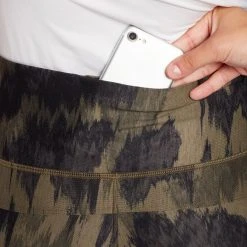 Alpine Design Women's Selina Print High Rise Tights For Women Ikat Light Olive -Alpin Design Store unnamed file 237