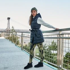 Alpine Design Women's Selina Print High Rise Tights For Women Ikat Light Olive -Alpin Design Store unnamed file 239