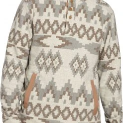 Alpine Design Men's Outlook Point 1/4 Snap Fleece Pullover For Men Intarsia University Navy