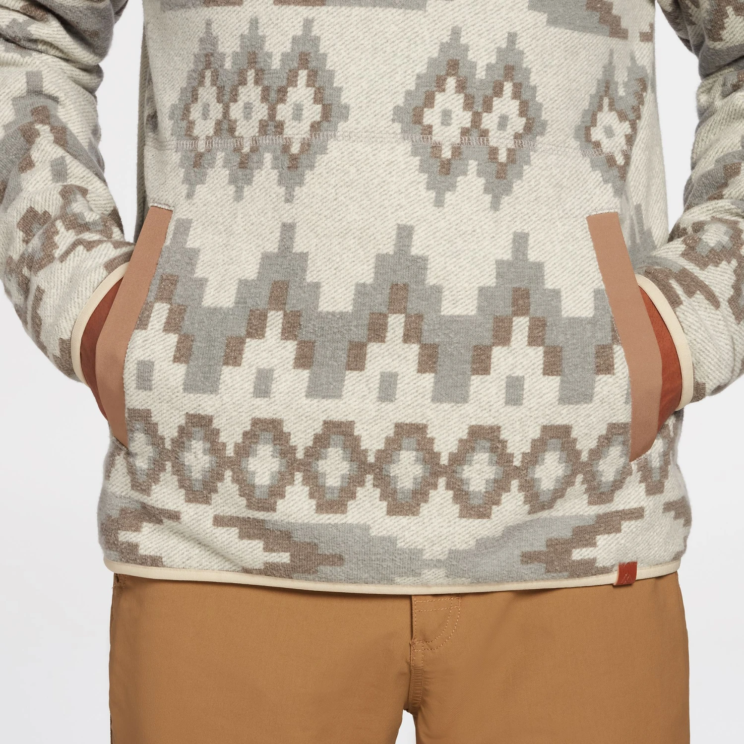 Alpine Design Men's Outlook Point 1/4 Snap Fleece Pullover For Men Intarsia University Navy 5 Alpine Design Men's Outlook Point 1/4 Snap Fleece Pullover For Men Intarsia University Navy - Image 4