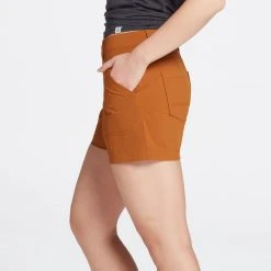 Alpine Design Women's Latitude Tech Shorts For Women Pecan -Alpin Design Store unnamed file 398