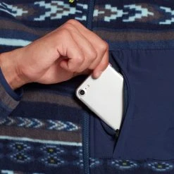 Alpine Design Men's Jokull Fleece Jacket For Men Intarsia Navy/bamboo -Alpin Design Store unnamed file 4