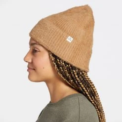 Alpine Design Women's Fuzzy Rib Beanie For Women Light Brown -Alpin Design Store unnamed file 418