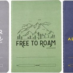 Alpine Design Field Notebooks - 3 Pack For Unisex Blue/green