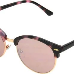 Alpine Design Round Metal Sunglasses For Women Tortoise Rose