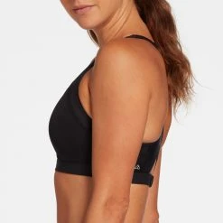 Alpine Design Women's High Support Sports Bra For Women Pure Black -Alpin Design Store unnamed file 635