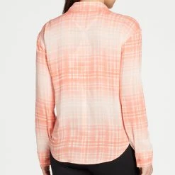 Alpine Design Women's Stargazer Button Down Shirt For Women Ombre Plaid Persimmon 8 Alpine Design Women's Stargazer Button Down Shirt For Women Ombre Plaid Persimmon -Alpin Design Store unnamed file 656