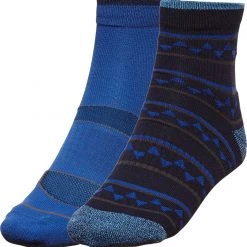 Alpine Design Men's Explorer Quarter Socks &ndash; 2 Pack For Men Blue