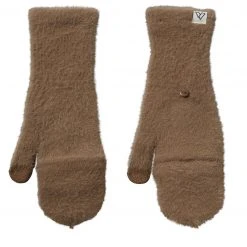 Alpine Design Women's Fuzzy Rib Pop Top Gloves For Women Taupe -Alpin Design Store unnamed file 739