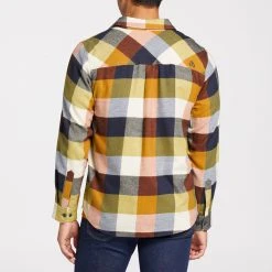 Alpine Design Men's Brushed Flannel Long Sleeve Shirt For Men Sunrise Plaid Pom Punch -Alpin Design Store unnamed file 801